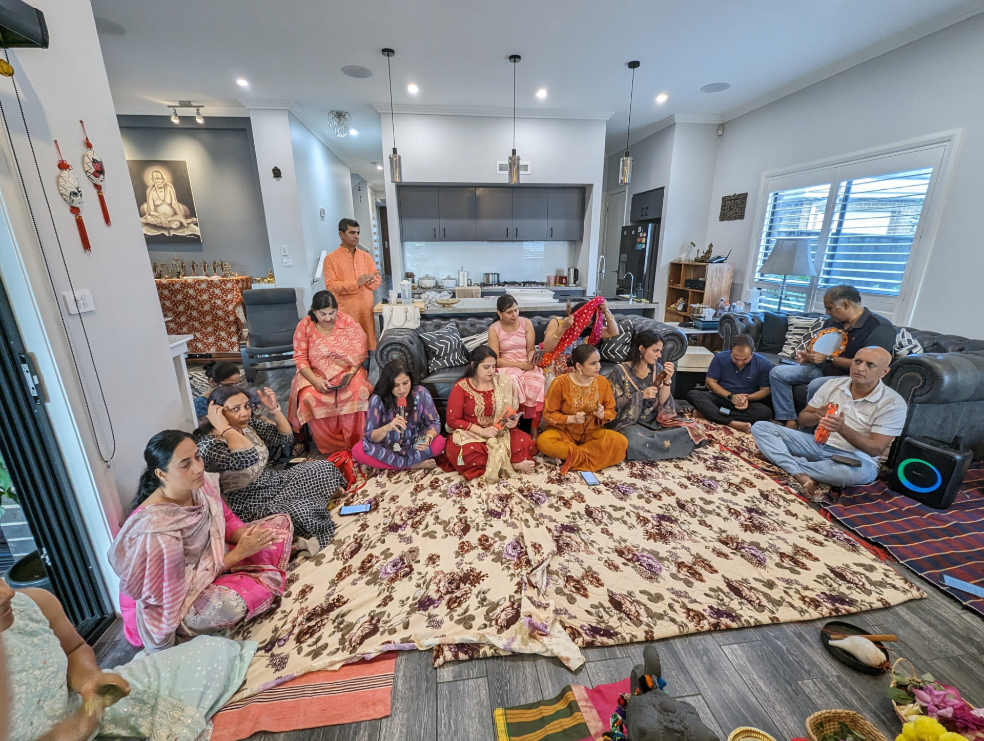 Families gathered together for the Holi 2024 celebration in Sydney